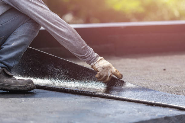Professional Waterproofing technician working in Island Lake, IL